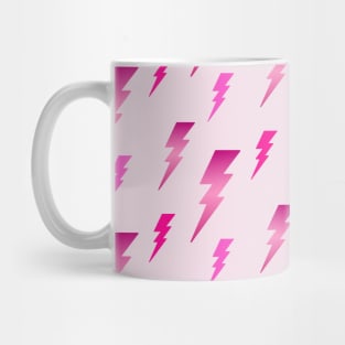 Pink Gradient Lightning Bolt Pattern Mug